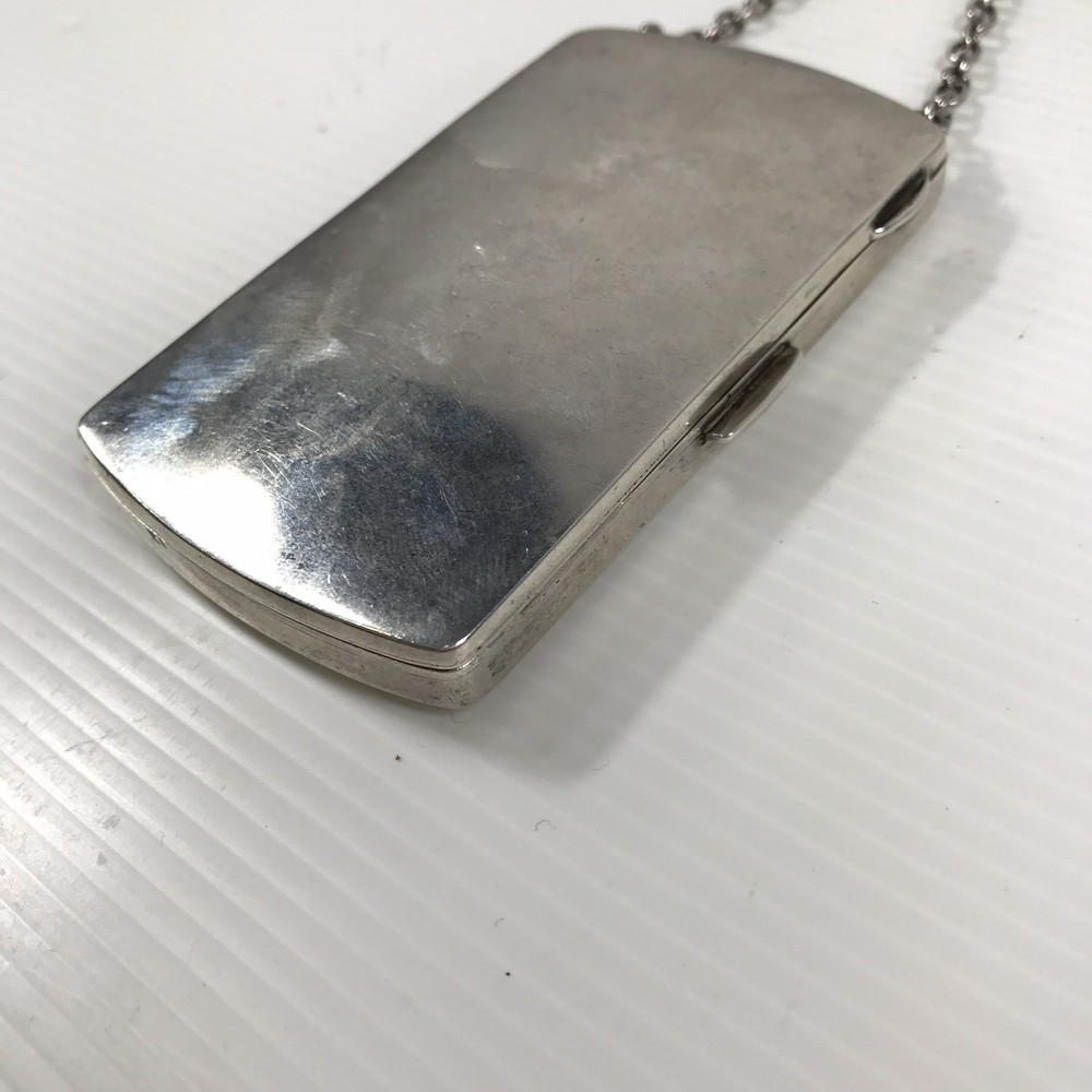 Antique Solid Silver Compact Combination Cigarette Case Henry Matthew's 1918 A/F