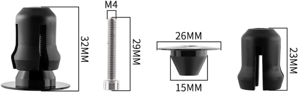 Aluminum Bicycle Handlebar Plugs - Easy Install for Optimal Performance