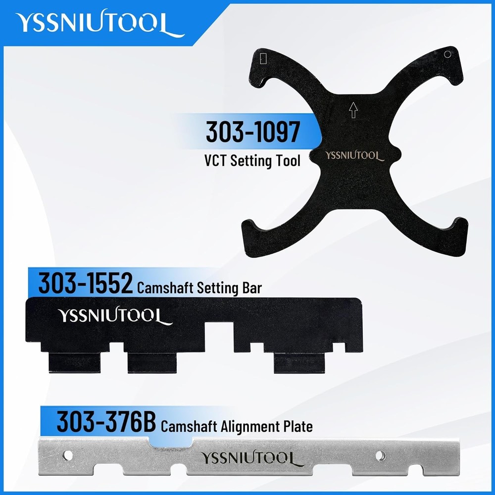 18pc Timing Tool for Ford, Engine Kit Camshaft Flywheel Black