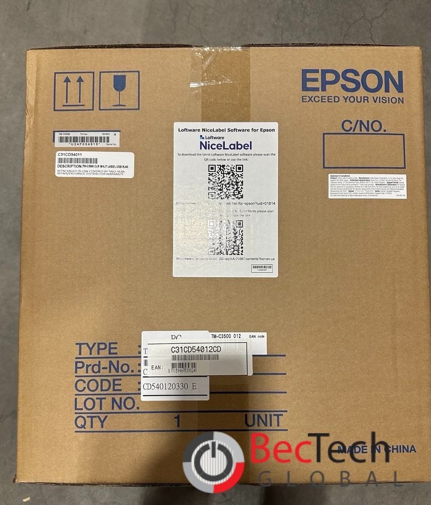 Epson ColorWorks C3500 Label inkjet- *C31CD54011*