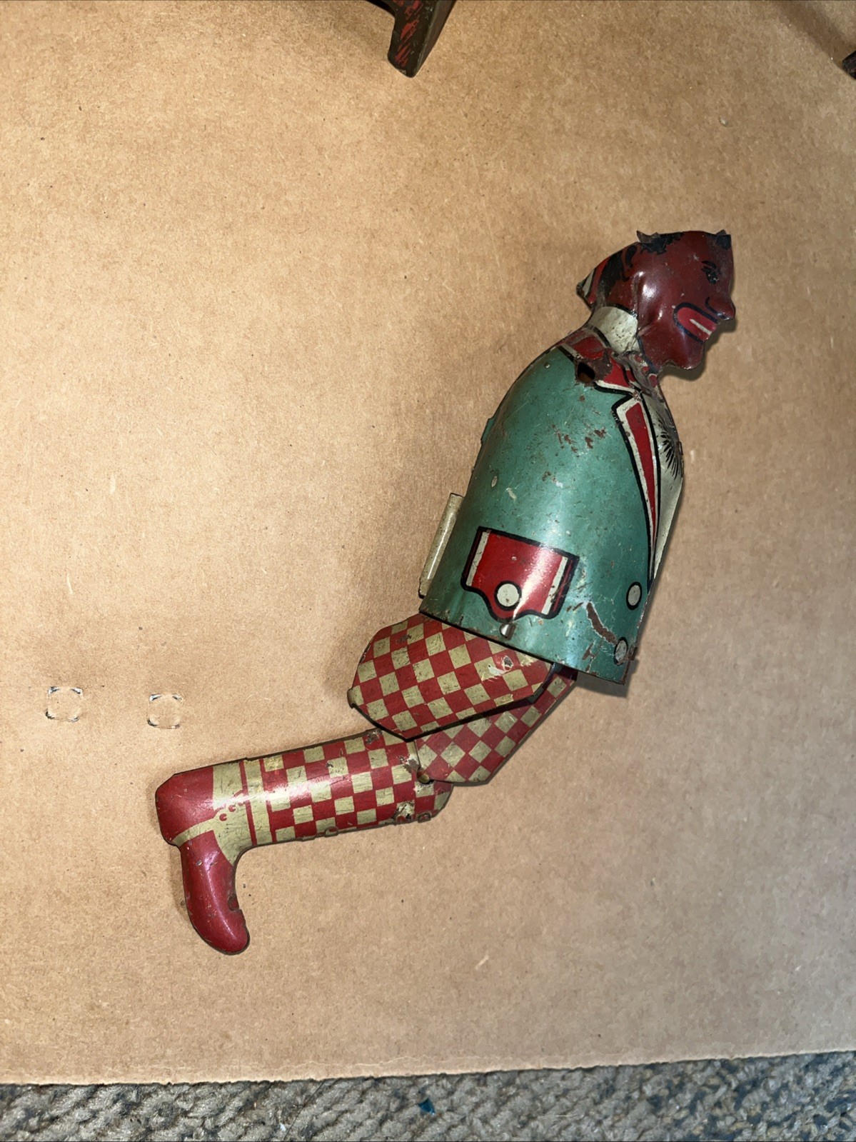 Set of 2 tin toys Ham and Sam The Minstrel Team & “TOMBO “Alabama Coon Jigger