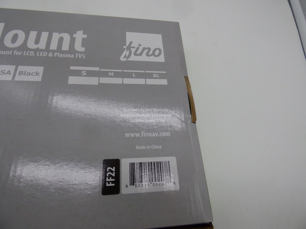 Fino AV FF22 Black 10" - 30" Super Flat Mount (small)