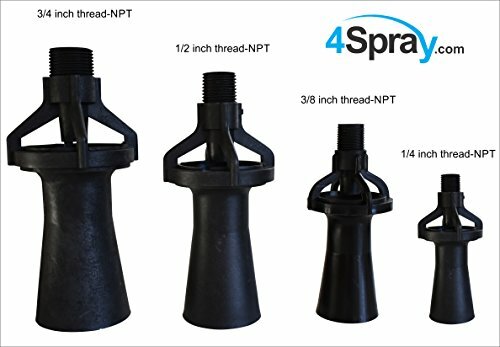 4Spray Eductor Glass Reinforced Polypropylene Tank Mixing Agitation Nozzle