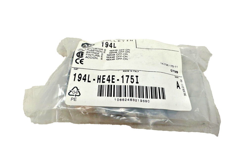 Allen-Bradley 194L-HE4E-175I Control and Load Switch Actuator