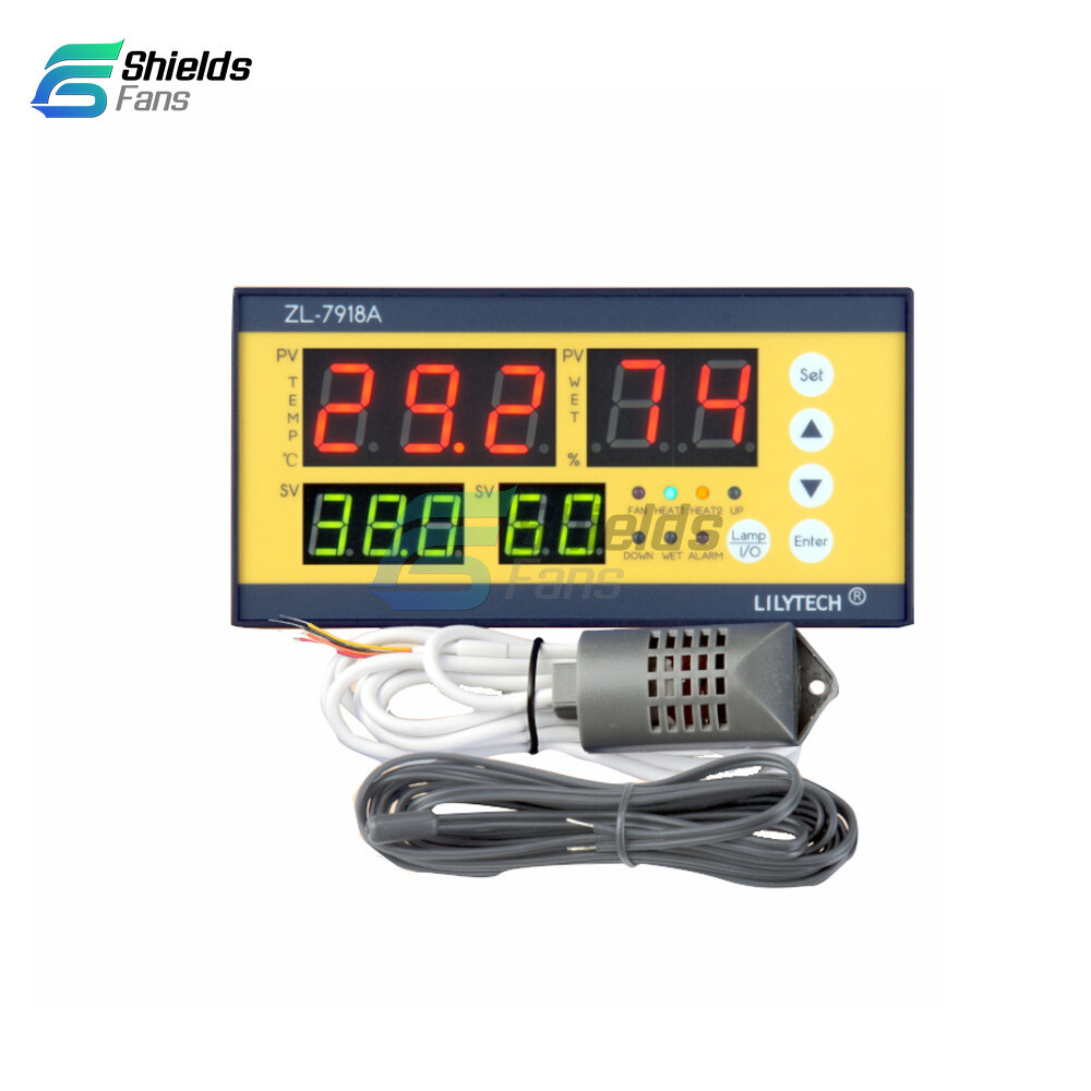 AC 100-240V Temperature Humidity Controller Sensor ZL-7918A Smart Incubator