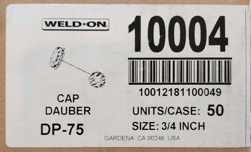 *5-Pack* Weld-On Adhesive 3/4" Dauber Applicator Replacement DP-75 #10004
