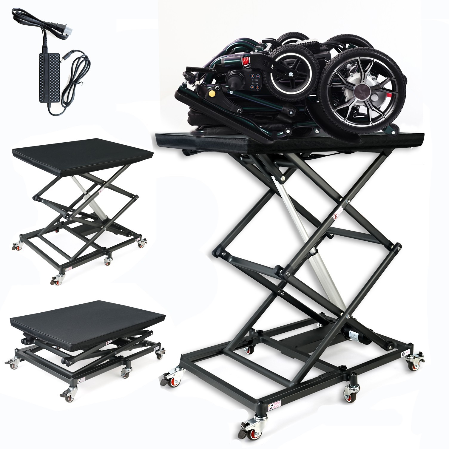 Only 29lbs Portable Electric Wheelchair Lift for Cars, Support 130lbs, Ease Move