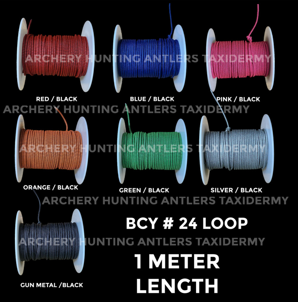 1 Meter - 2-TONE BCY # 24 Archery Bowstring Bow String RELEASE D LOOP CORD ROPE