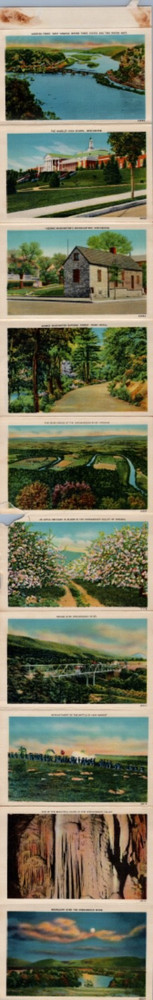 Postcard Folder Shendoah Valley Virginia