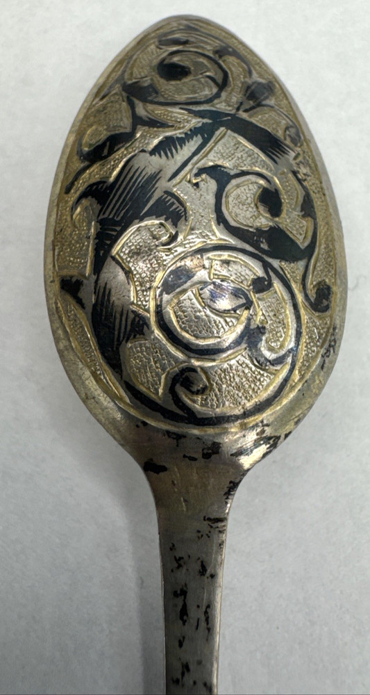 3 Antique Russian 0.84 Silver Spoons