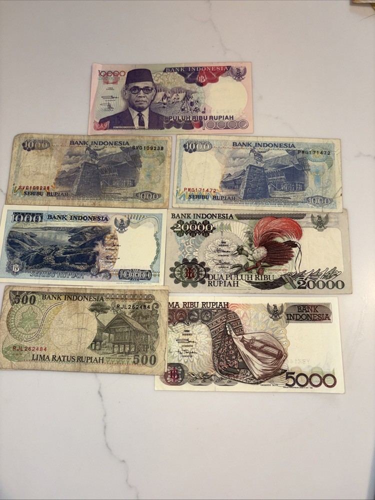 Indonesia 7 Banknotes