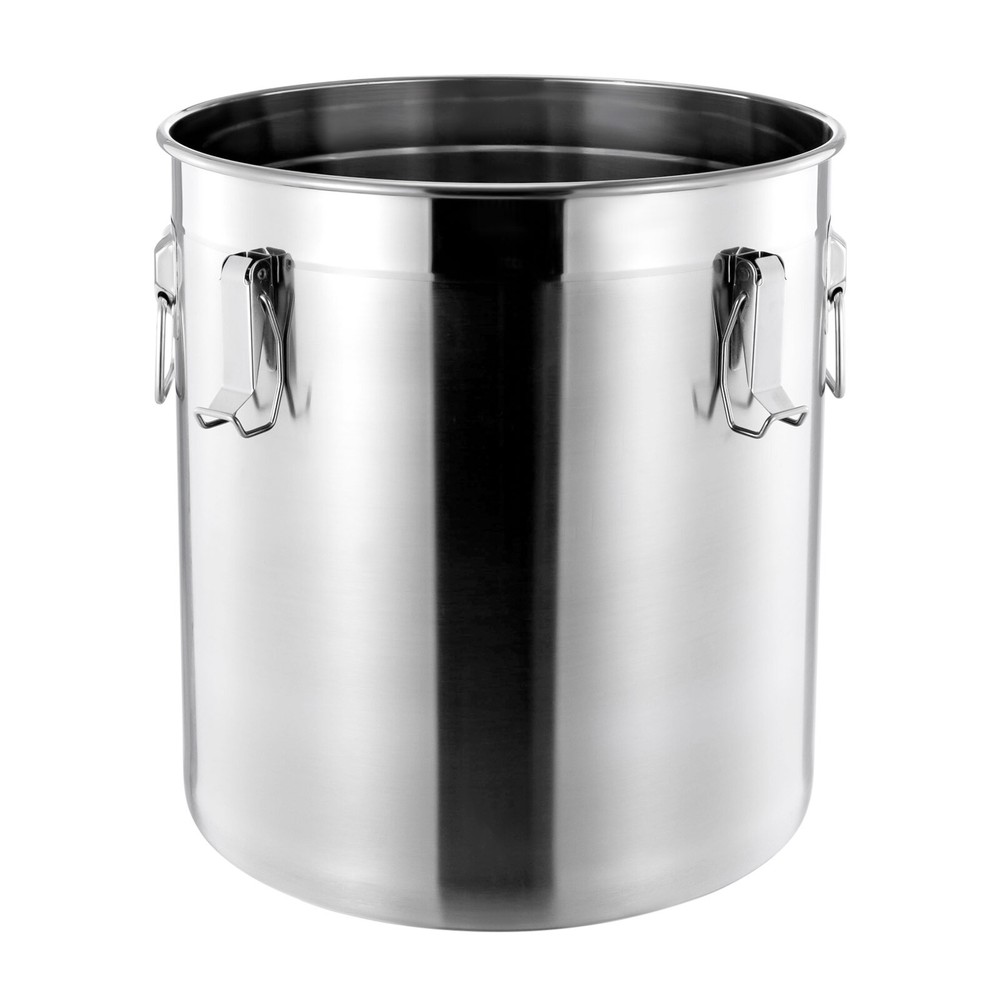 80 Lbs. Capacity Rice Dispenser Grain Storage Container, White