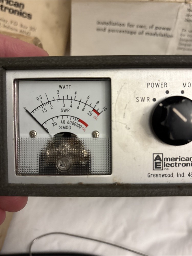 American Electronics 4 Function Transceiver Test Meter model 95-138 Untested