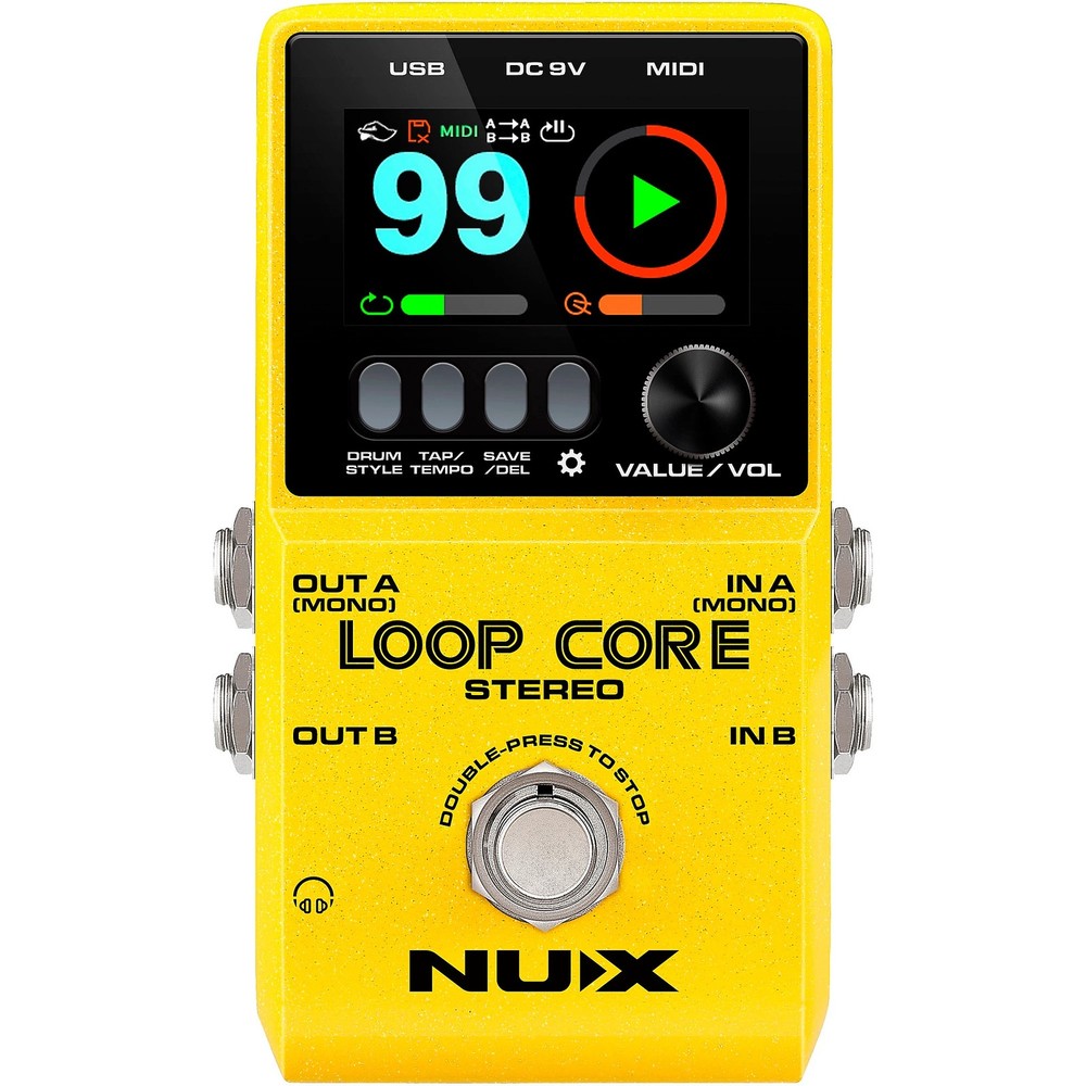 NUX Loop Core Stereo Looper Effects Pedal
