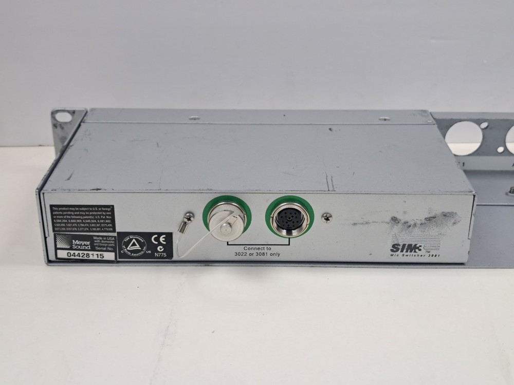 Meyer Sound SIM3081 Mic Input Switcher For SIM3 Audio Analyzer