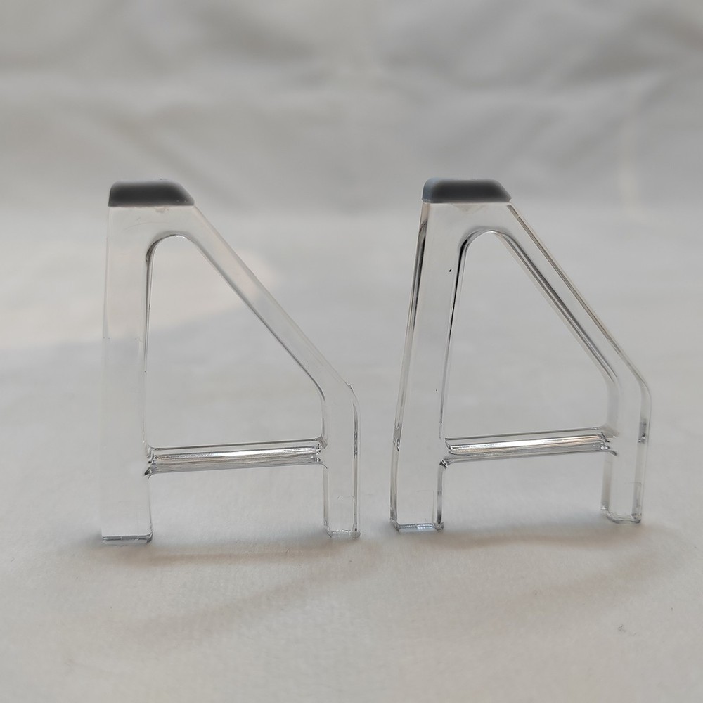 For PS5 Slim Game Console Horizontal Bracket Triangle Clear Holder Anti-slip EUK
