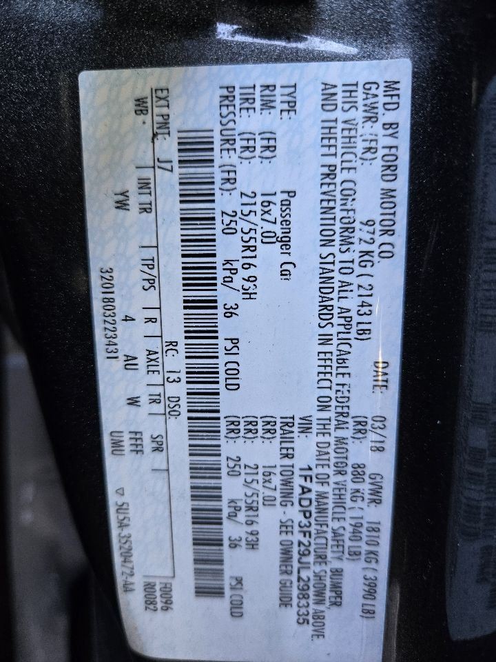 2015-2018 Ford Focus Front 4.2" Display Screen