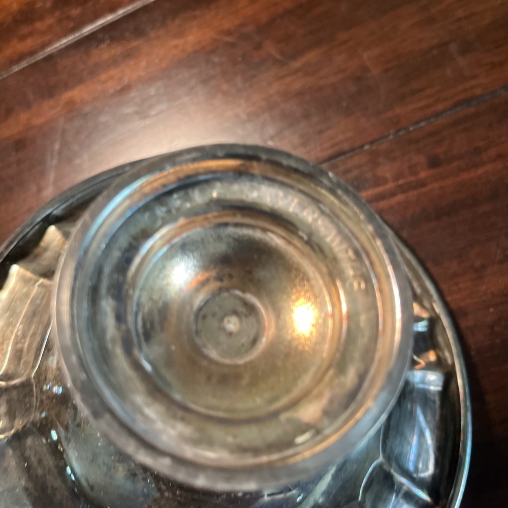 Vintage Oneida Silversmiths Silver Plated Footed Candy Dish