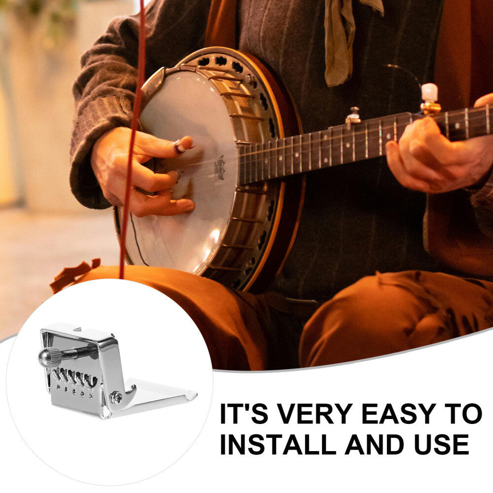 Plated Tailpiece Replacement Accessory for 5 String Banjo HA151 New