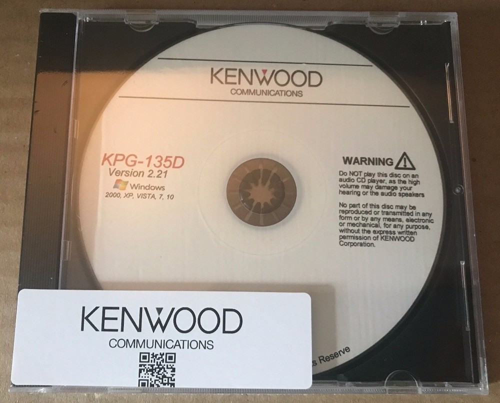 Kenwood KPG-135D Version 2.21 TK-7360 TK-8360 Programming Software For Windows