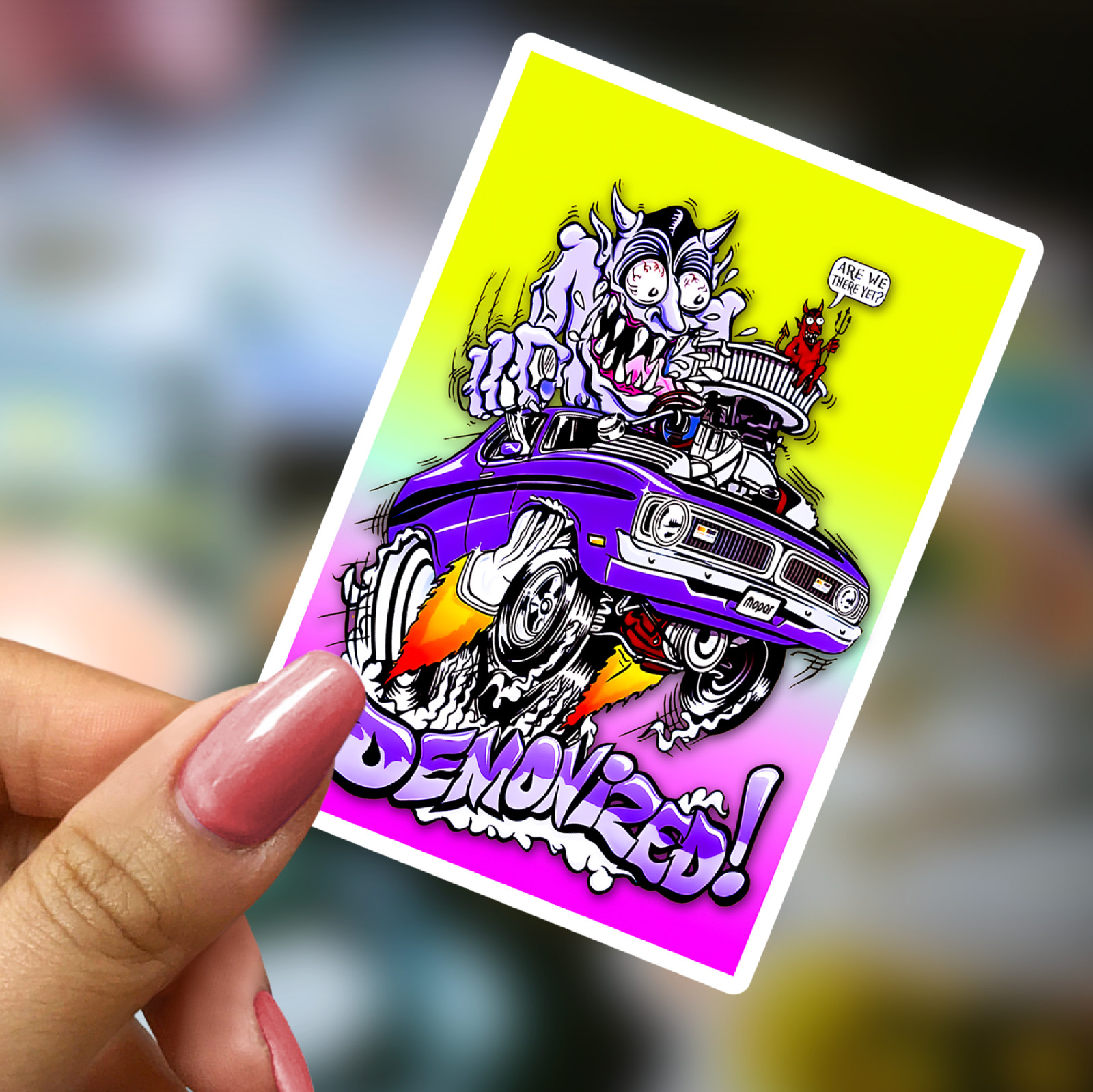 Rat Fink Ed Roth Vinyl Decals 50pcs Hot Rod Custom Car Bike Skateboard Sticker