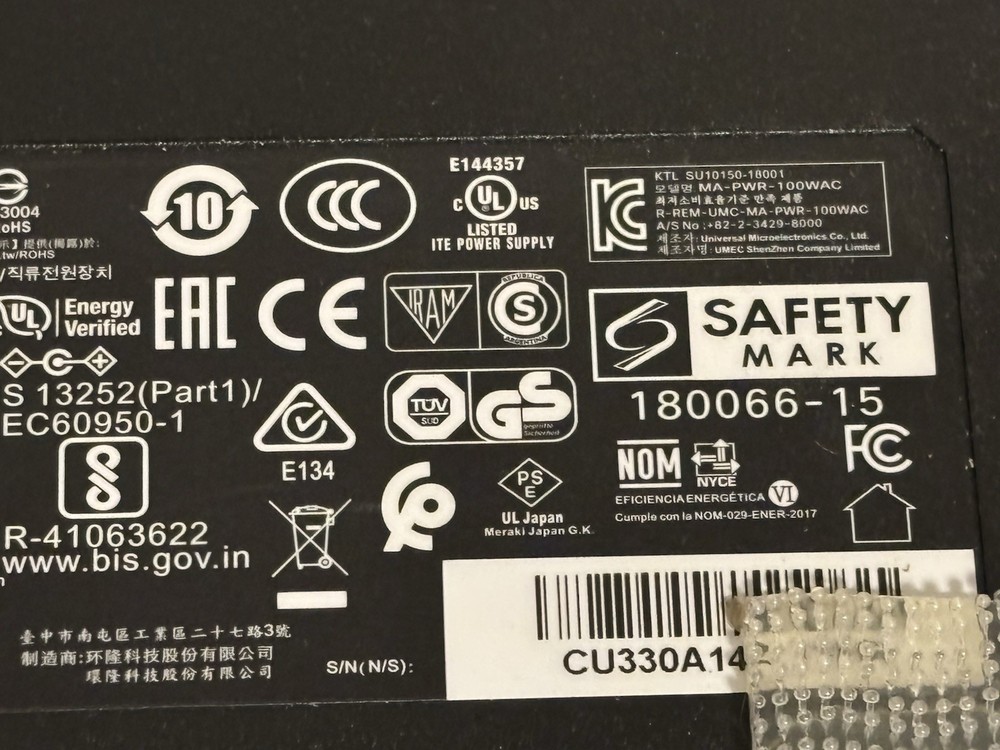 CISCO MA-PWR-100WAC AC Adapter