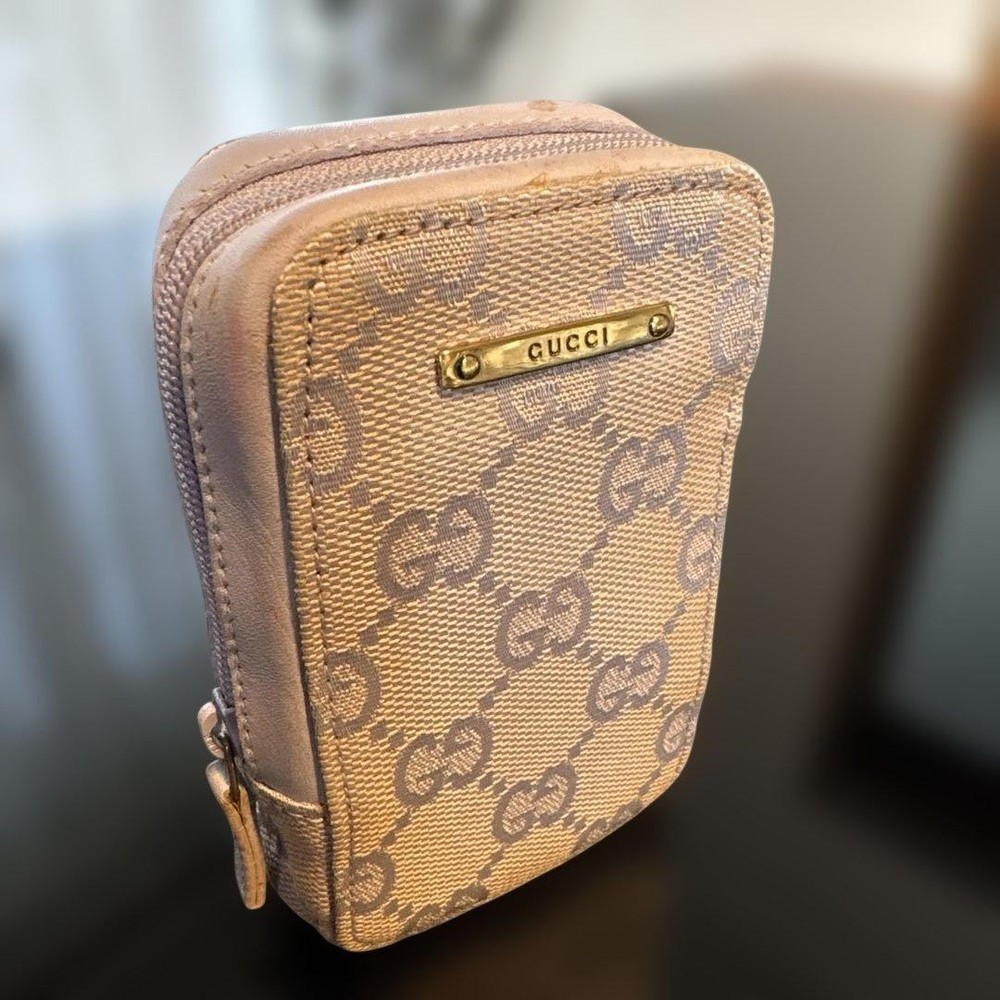 GUCCI Fragment Case 92767 GG Pattern Cigarette Case