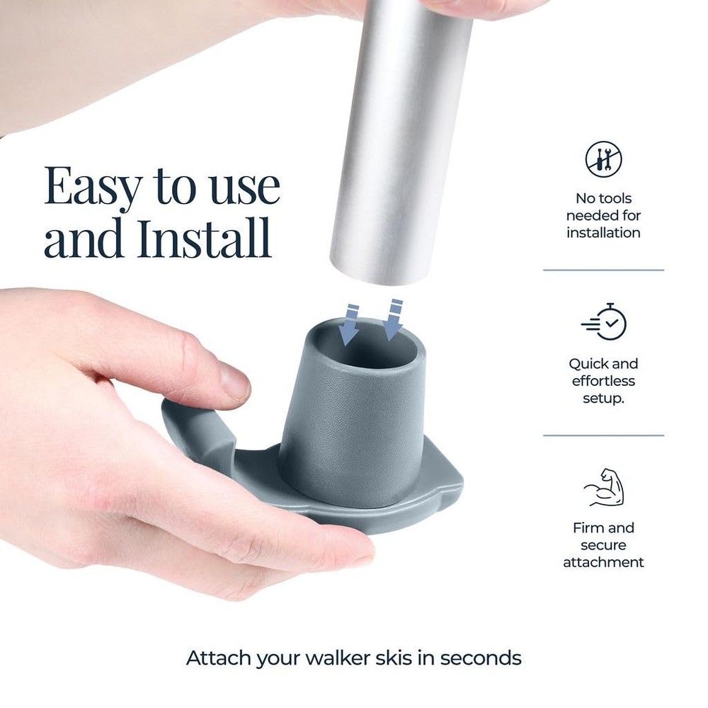 Walker skis Glides for Folding Walkers 4 Pack Walker