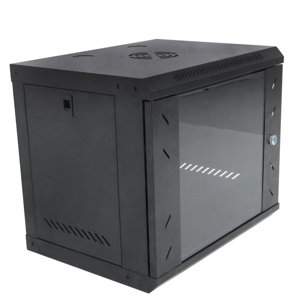 LABLT 9U Network Server Cabinet Rack Wall Mount Maximum Depth 15.5" With Locks