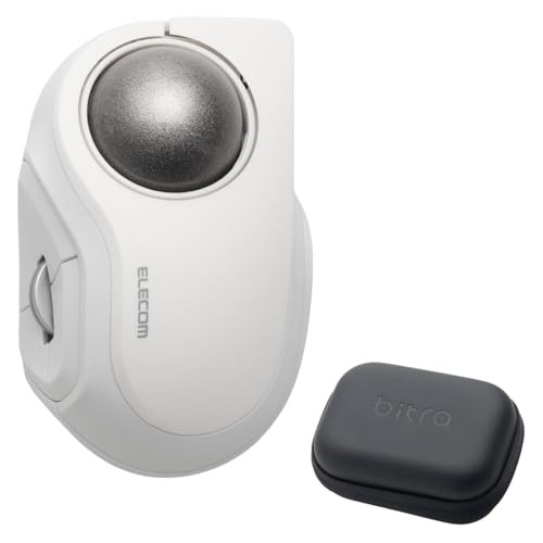 ELECOM bitra Trackball Mouse Quiet Index Finger Operation Bluetooth Wireless