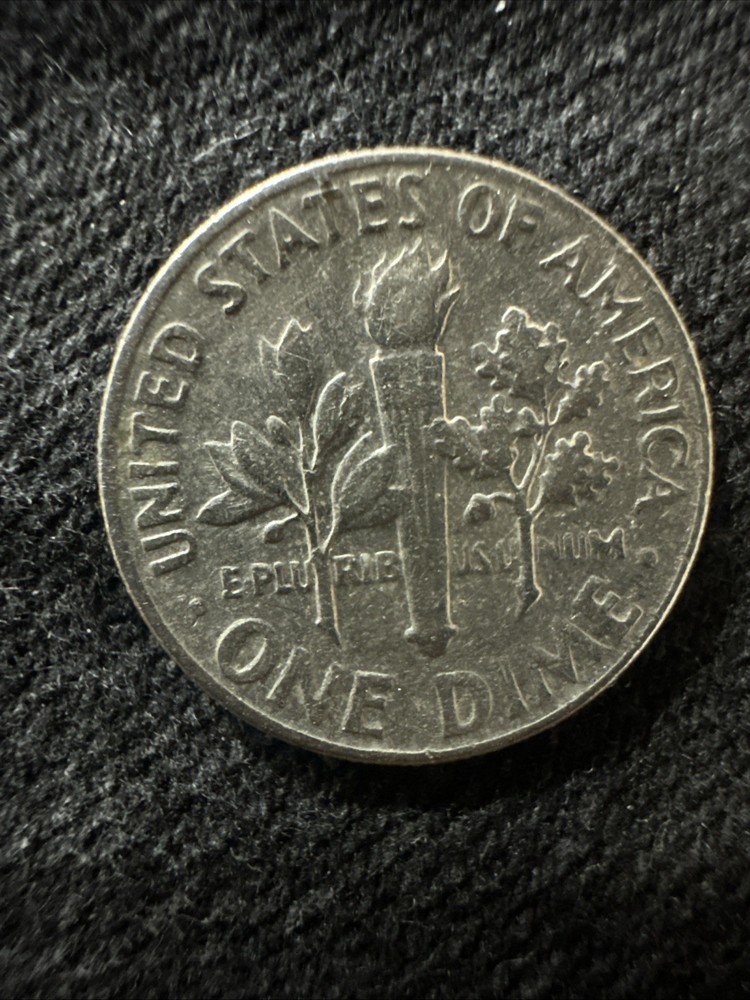 ERROR! RARE! 1965 D Roosevelt Dime Struck On wrong Planchet! Full Bands Reverse