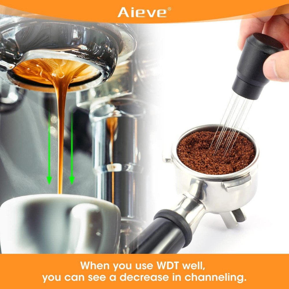 Aieve WDT Tool Espresso, Distribution Espresso Black-Plastic