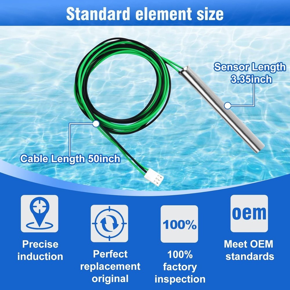 Pool Temperature Sensor Lid Units Replacement for Heater Spa, Compatible with...