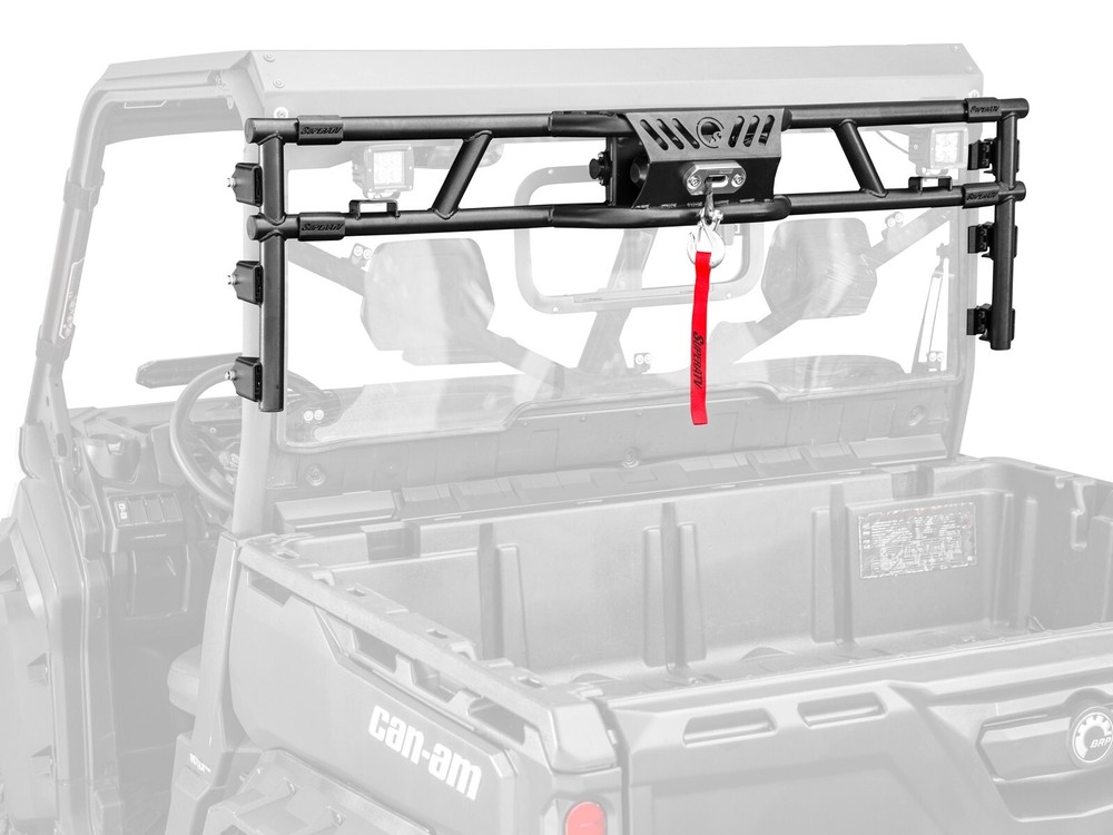 SuperATV Game Loader Rack for Can-Am Defender with 2 Cube Lights