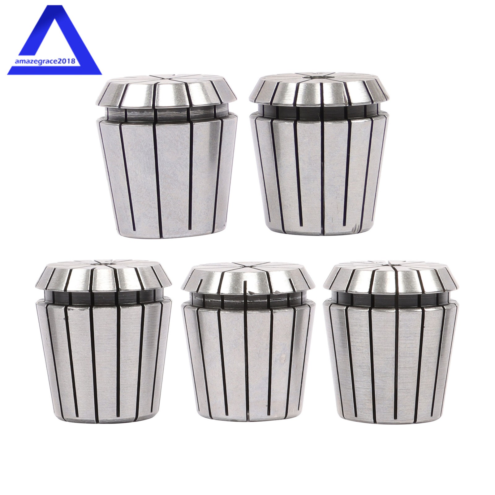 15 Pcs 1-/8'' - 1'' Collet Set R8 ER40 Shank Chuck Holder for Milling Machine