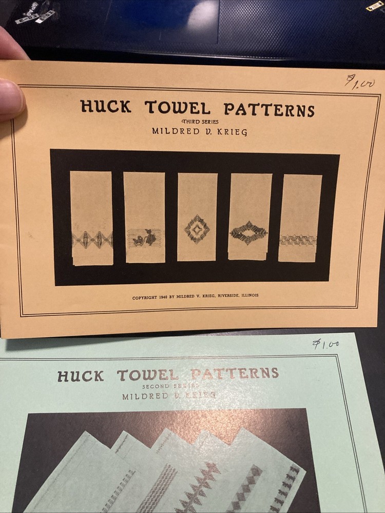 HUCK TOWEL PATTERNS SET OF TWO SECOND & Third SERIES