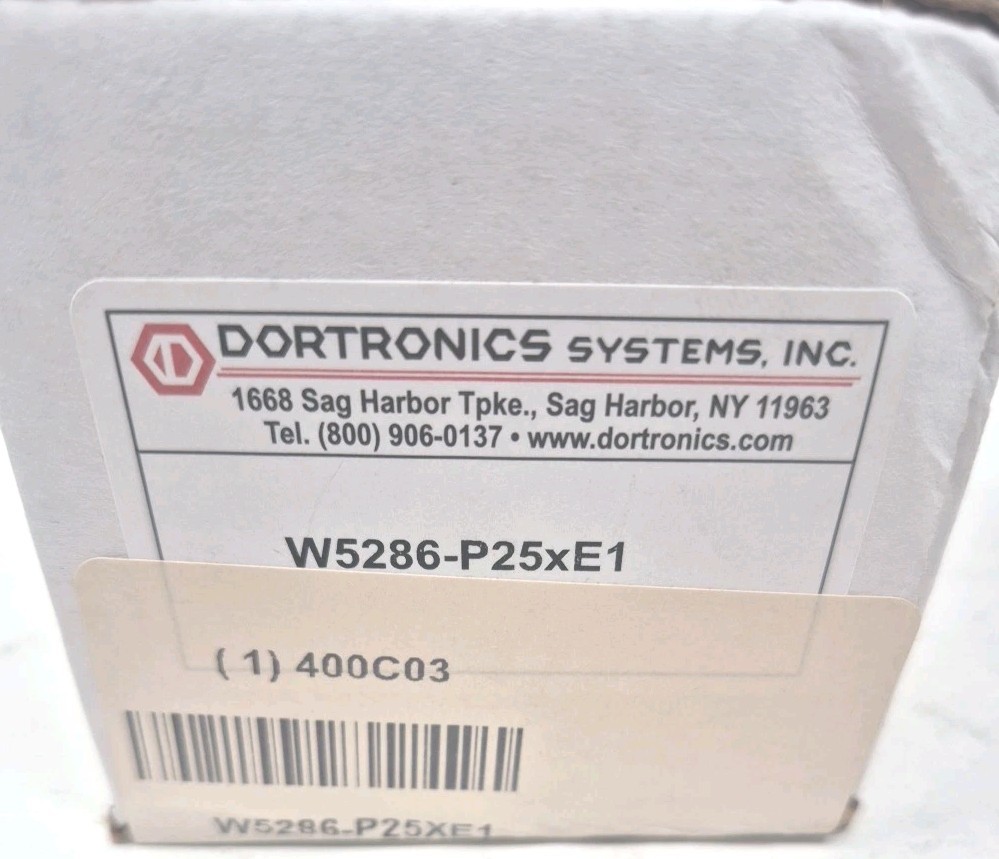 DORTRONICS W5286-P25xE1 Push to Exit Button,24VDC,Silver Button 400C03 - New