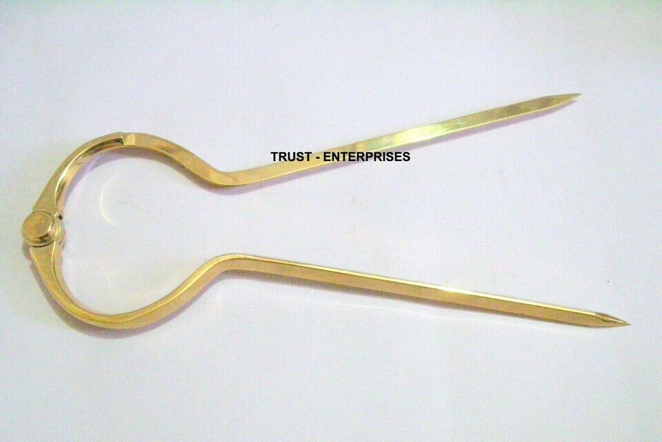 Brass Marine Navigation Compass Map Divider Engineer Drafting Tool HANDMADE GIFT
