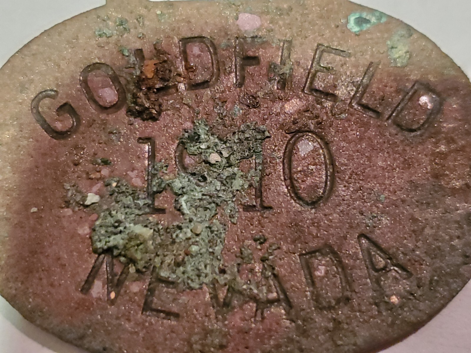 Goldfield Nevada NV 1910 Advertising watch fob, trade token, key, Hotel, fob (Y8