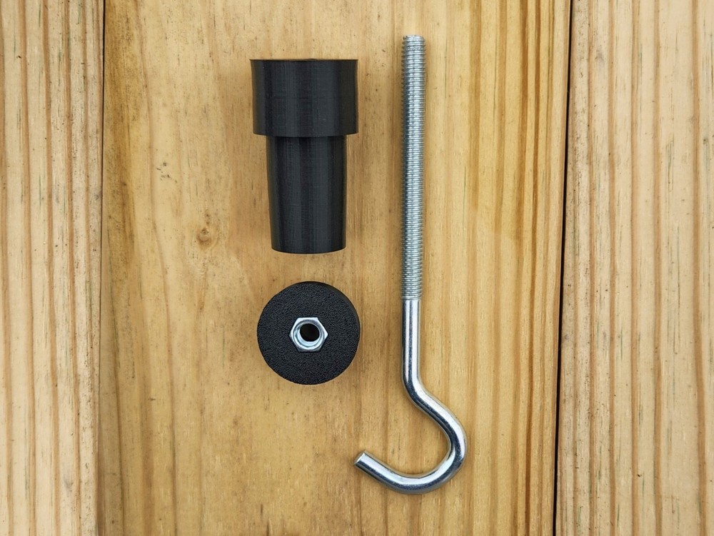 Bog Death Grip Tripod Ball Head Adapter and 1" riser - 3/8" Thread