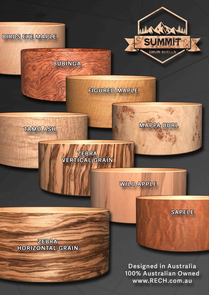 Summit 14x6.5 Snare Drum Shell Okoume