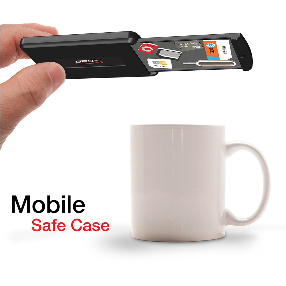 GPG2 Mobile Safe Case - SIM Card & Memory Card Case