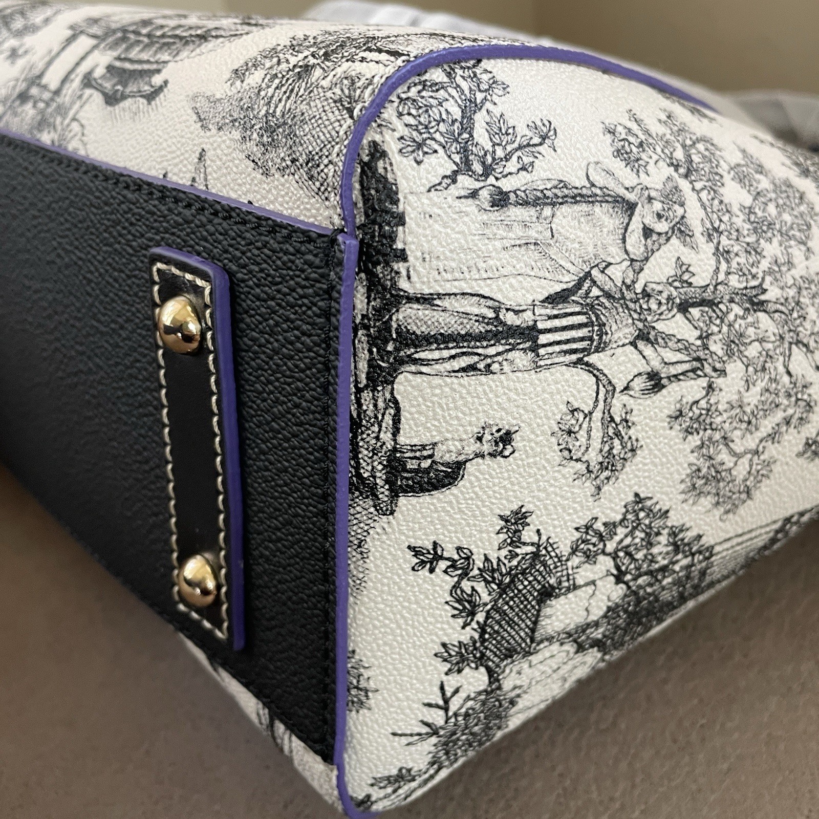 Dooney & Bourke Disney 2025 Haunted Mansion Toile Satchel Bag - NWT