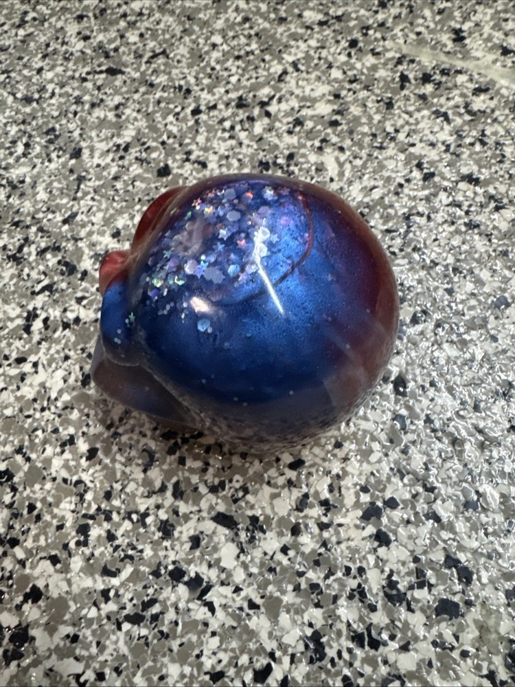 Acrylic multicolour skulls 2”,3”