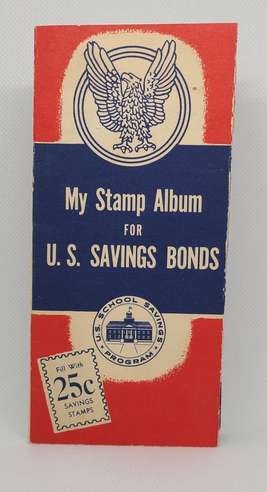 Stamp Album 1949 for U.S. Savings Bonds U.S. School Savings Program 25¢ Album