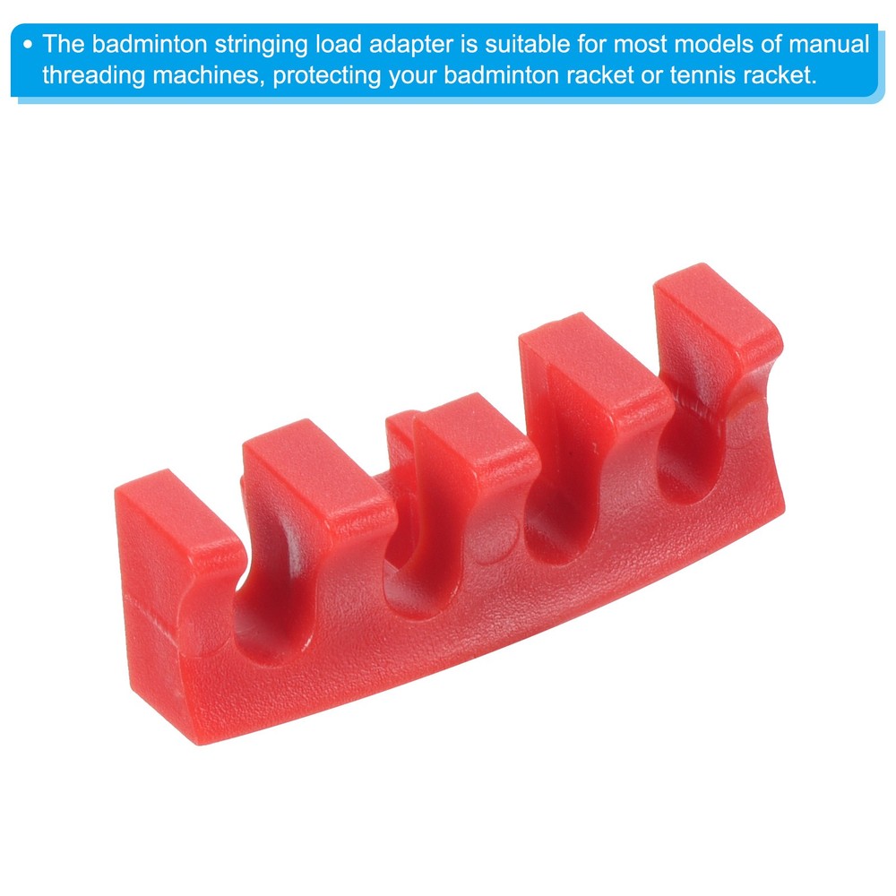 4Pcs Badminton Stringing Racquet Load Spreader Adapter Protector, Red
