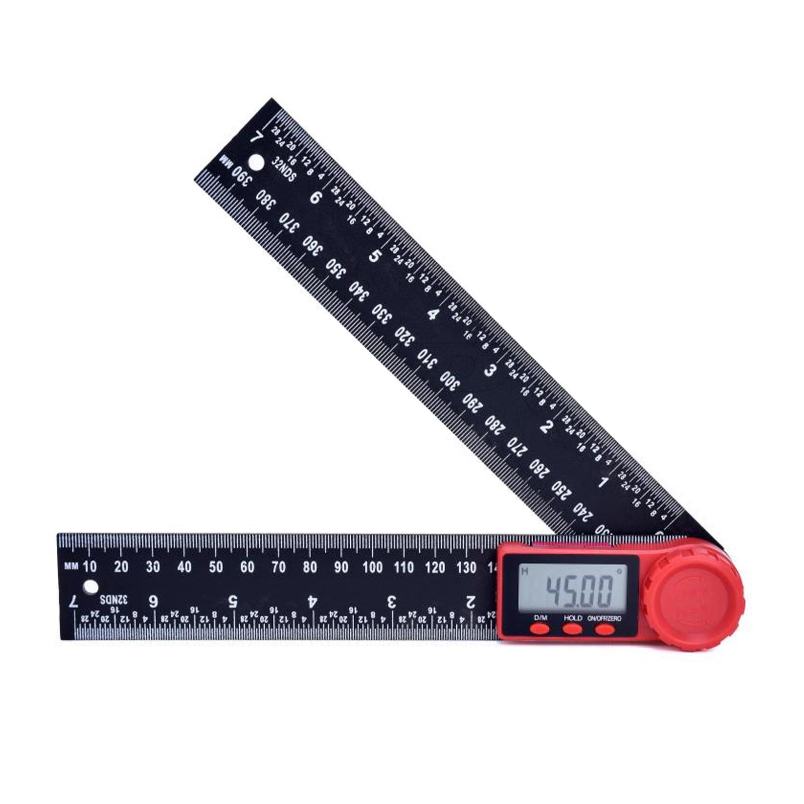 Digital Angle Finder Ruler Protractor Measure Meter Carbon Fiber 0-360°