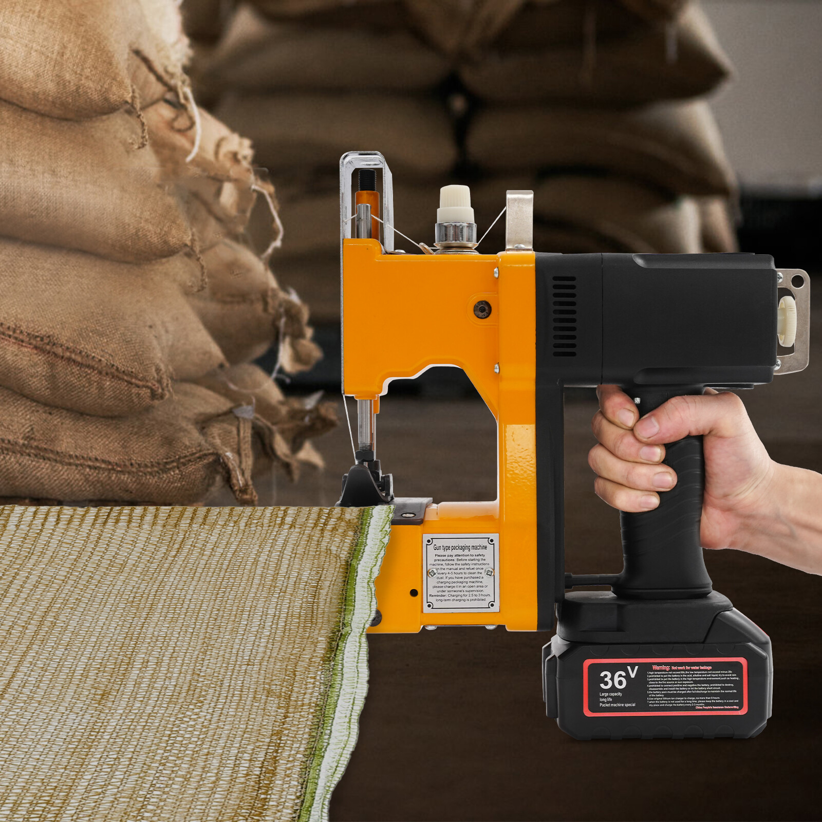 Bag Closer Cordless Bag Sewing Machine Handheld Industrial Bag Stitching Machine