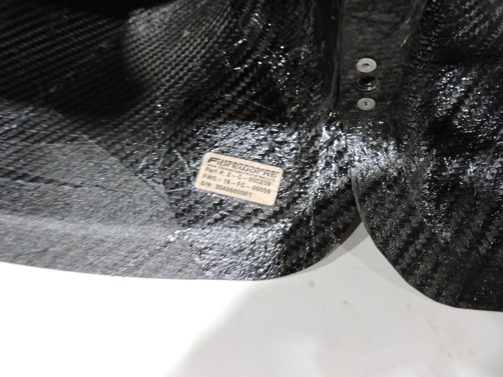 Fibreworks Carbon Fiber nose ducts to 4" outlets L&R Late Model Nascar