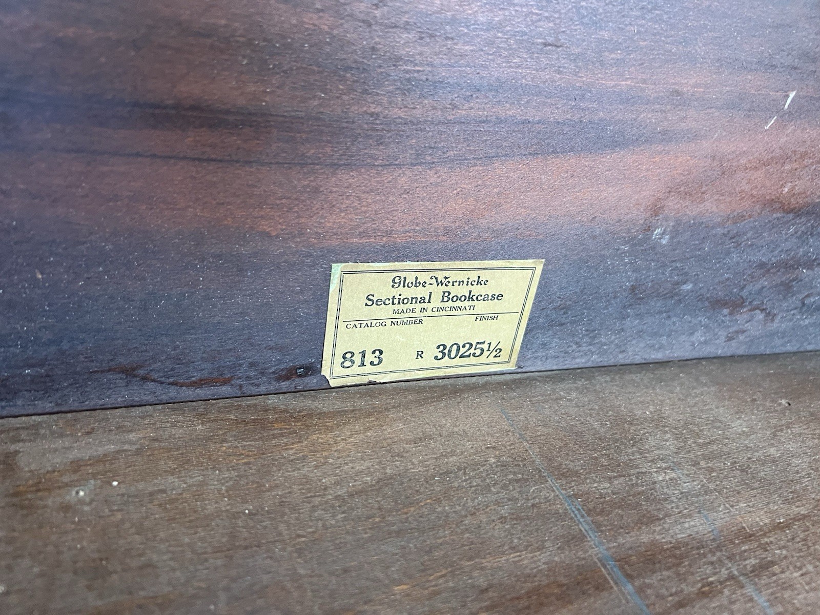 Globe Wernicke Barrister Bookcase Section vintage lawyer wood stacking bookshelf